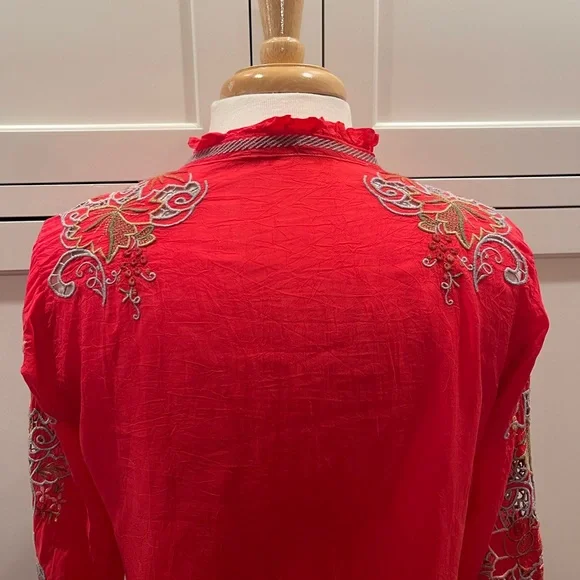 Johnny Was Ruelle Blouse size XS - Picture 6 of 9